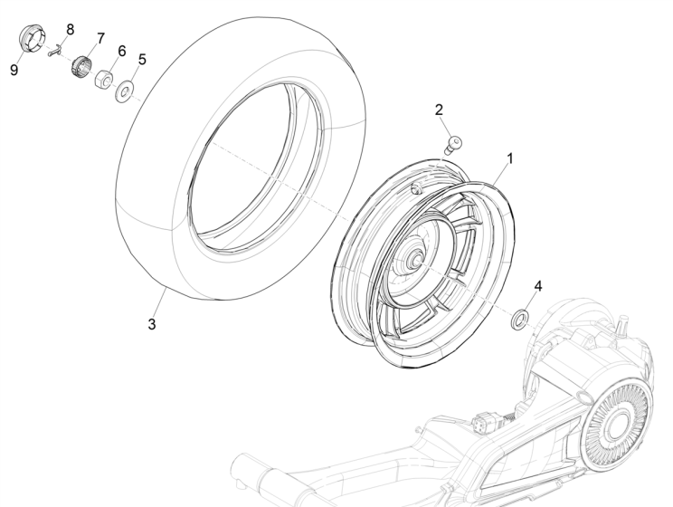 Vespa Elettrica motociclo 70 km/h 2019-2020 (EMEA)