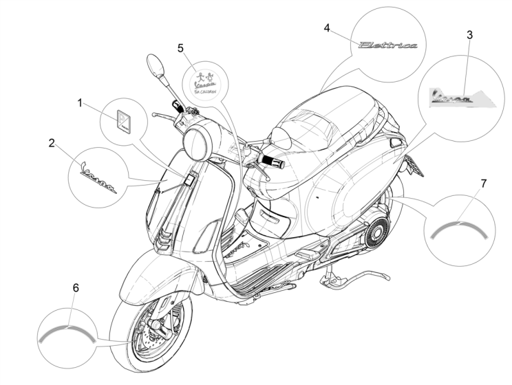 Vespa Elettrica motociclo 2019 (EMEA)